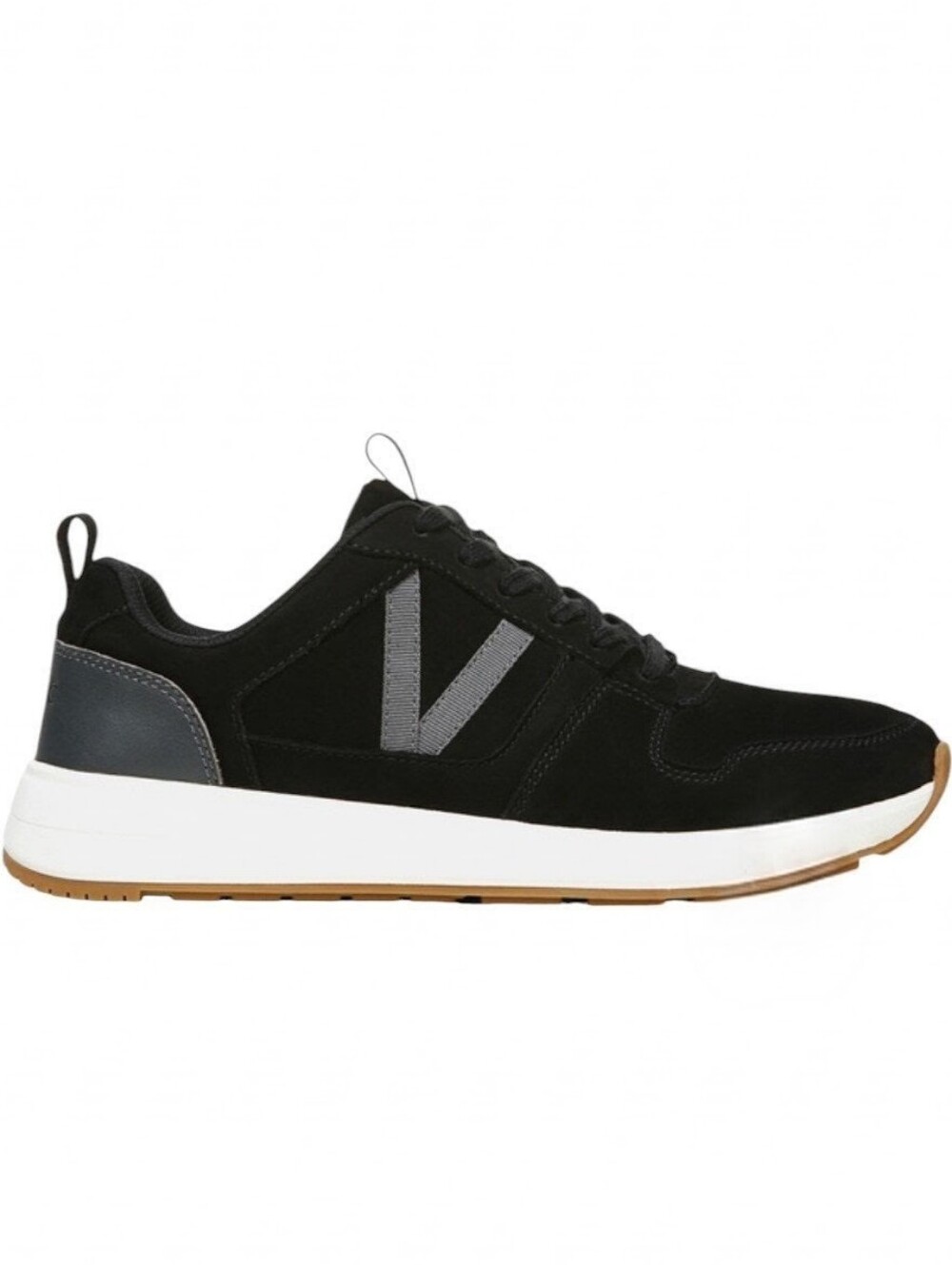 Vionic Rechelle Women's Black Nubuck Suede Leather Orthotic Walking Sneakers 8.5